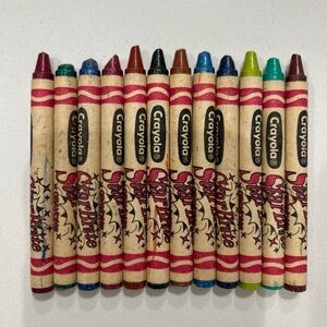 Vintage Crayola Star Brite Crayons 12 Count